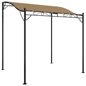 vidaXL Baldachin, gri taupe, 2x2,3 m, 180 g/m&sup2;, țesătură și oțel