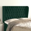 vidaXL Tăblie pat cu aripioare verde &icirc;nchis 147x23x118/128 cm catifea