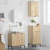 vidaXL Set de mobilier pentru baie 3 pcs Stejar sonoma Lemn compozit