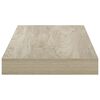 vidaXL Rafturi de perete suspendate, 2 buc., stejar, 50x23x3,8 cm, MDF