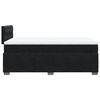 vidaXL Pat box spring cu saltea, negru, 120x190 cm, catifea