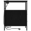 vidaXL Dulap de noapte Stejar Negru 30 x 48 x 61 cm Lemn compozit