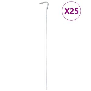 vidaXL Țăruși de cort, 25 buc., 30 cm, &Oslash;5 mm, oțel galvanizat