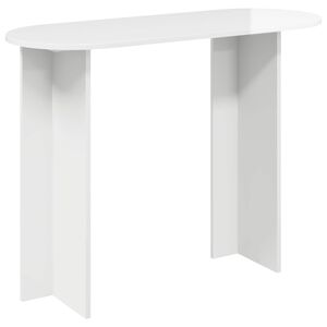 vidaXL Masă de consolă Alb foarte lucios 100 x 39,5 x 75 cm