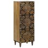 vidaXL Șifonier &Icirc;nalt Maro 40 x 33,5 x 110 cm Lemn de mango solid