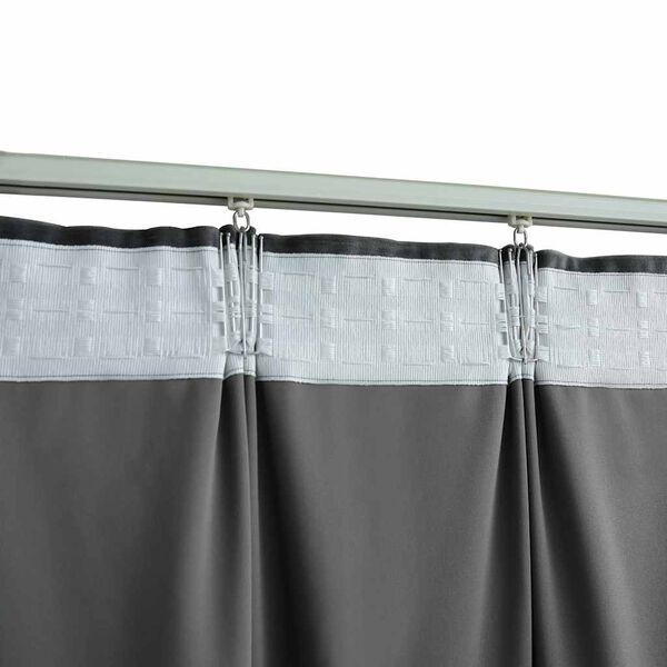vidaXL Draperie opacă, antracit, 290 x 245 cm, catifea, cu cârlige
