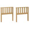 vidaXL Modul cotiere 2 pcs Alb 60 x 6 x 61 cm Lemn Solid de Acacia