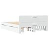 vidaXL Cadru de pat cu tăblie fără saltea, alb, 140x190 cm