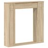 vidaXL Cadru pentru șemineu Sonoma 100 x 20 x 100 cm Lemn prelucrat