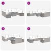 vidaXL Set de canapele pentru grădină 10 pcs Bej Rattan poli