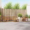 vidaXL Set de canapele de exterior 7 pcs natural Lemn Solid de Acacia
