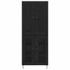 vidaXL Bufet Stejar Negru 69,5 x 34 x 180 cm Lemn compozit