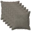 vidaXL Husă pentru pernă 6 pcs HOUTEN Gri deschis 30 x 30 cm Catifea