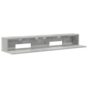 vidaXL Birou de studio Gri Beton 152 x 36 x 19,5 cm Lemn prelucrat