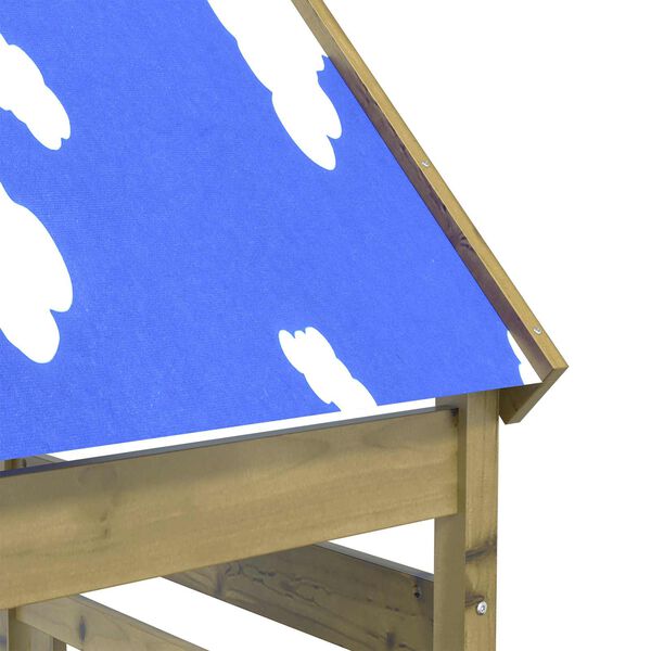 vidaXL Turn de joacă Maro 52,5 x 85 x 265 cm Lemn impregnate solid