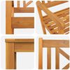 vidaXL Set de masă pentru grădină 5 pcs Maro Lemn Solid de Acacia