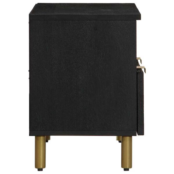 vidaXL Dulap TV, negru, 70x33x46 cm, lemn prelucrat