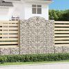 vidaXL Coșuri gabion arcuite, 18 buc 200x50x220/240cm, fier galvanizat
