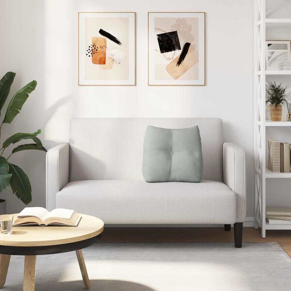 vidaXL Perna pentru spate Gri deschis 45 x 24 x 50 cm Catifea