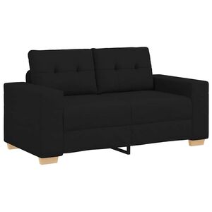 vidaXL Canapea Loveseat Negru 120 cm Stofa