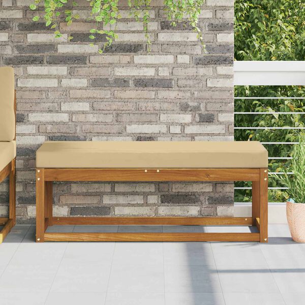 vidaXL Perna de Șezut pentru Exterior Bej 115 x 40 x 8 cm