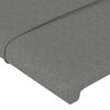 vidaXL Pat box spring cu saltea, gri închis, 90x190 cm, textil