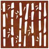 vidaXL Decor perete de grădină 55x55 cm design bambus oțel Corten