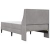 vidaXL Cadru de pat cu saltea Gri deschis 90 x 190 cm Catifea