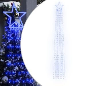 vidaXL Lumină pentru brad de Crăciun 320 LED-uri albastru 375 cm