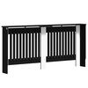 vidaXL Capac pentru radiator Stejar Negru 172 x 19 x 81,5 cm
