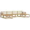 vidaXL Set de canapele de exterior 6 pcs Alb Lemn Solid de Acacia