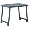 vidaXL Set mobilier de bistro pliabil, 3 piese, verde, plastic