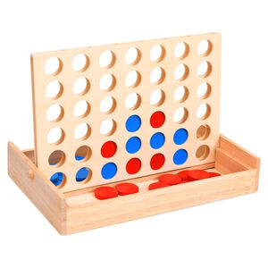 vidaXL Joc 4 pe un r&acirc;nd, 24x15x4 cm, lemn masiv