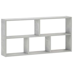 vidaXL Raft de perete Gri Beton 102 x 17 x 50 cm Lemn prelucrat
