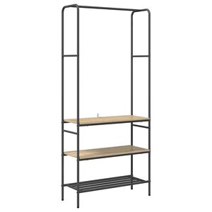 vidaXL Suport pentru H&acirc;rtie Stejar Sonoma 77 x 30 x 171 cm