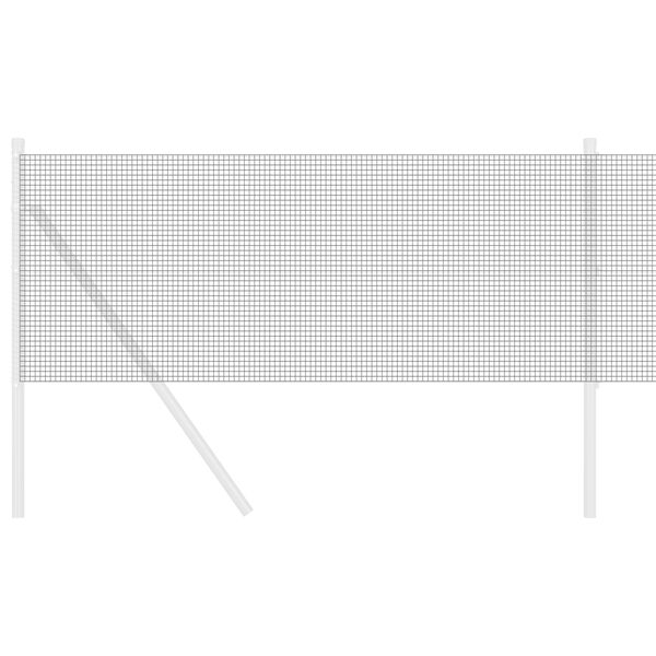 vidaXL Gard din sârmă sudată Gri 0.8 x 10 m Oțel