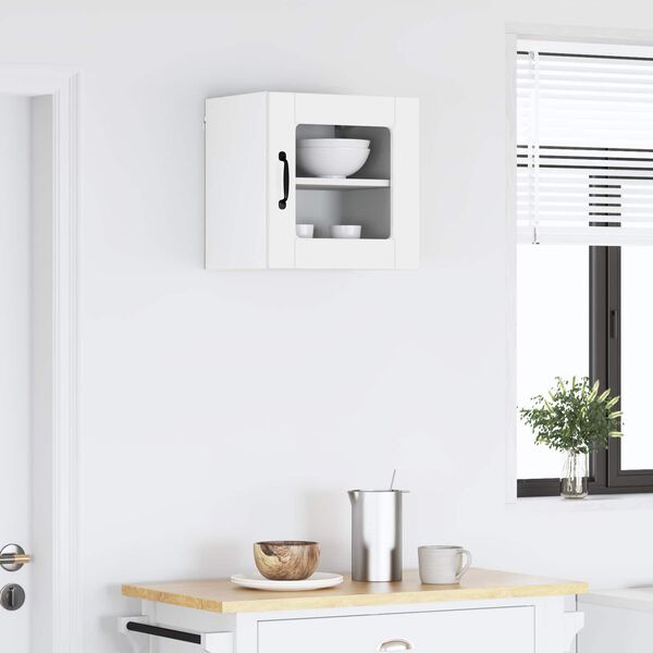 vidaXL Dulap de bucătărie Alb lucios 40 x 31 x 40 cm Lemn compozit