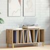 vidaXL Dulap de discuri stejar artizanal, 100x38x48 cm, lemn prelucrat