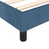 vidaXL Pat box spring cu saltea, albastru închis, 90x190 cm, catifea