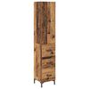 vidaXL Bufet Lemn Vechi 34,5 x 34 x 180 cm Lemn prelucrat