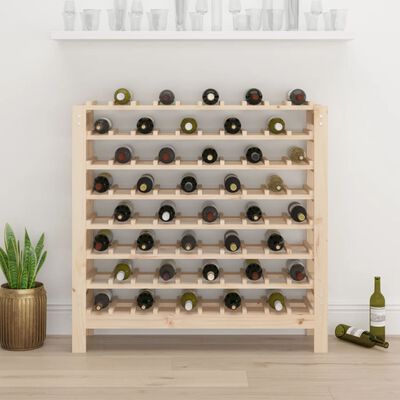 vidaXL Suport de vinuri, 109,5x30x107,5 cm, lemn masiv de pin