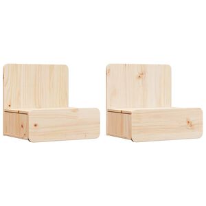 vidaXL Noptieră 2 pcs Maro 44 x 32,5 x 40 cm Lemn masiv de pin