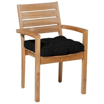 Madison Pernă de scaun saltea Panama, negru, 47x47 cm