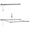 vidaXL Copertină retractabilă manual LED portocaliu și maro 300x250 cm