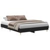 vidaXL Cadru de pat Stejar Negru 203 x 153 x 25 cm Lemn prelucrat
