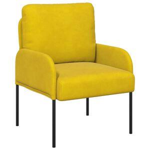 vidaXL Canapele cu pernă 55cm Galben placaj