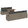 vidaXL Set de canapele pentru grădină 8 buc. Gri 100 x 55 x 73 cm