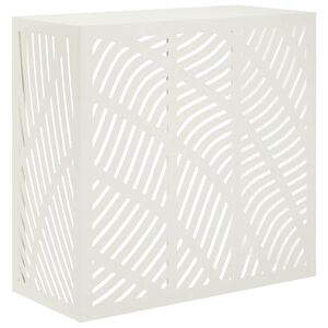 vidaXL Husă pentru aer condiționat Alb 110 x 50 x 105 cm Oțel