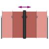 vidaXL Copertină laterală retractabilă, cărămiziu, 200x1000 cm