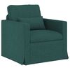 vidaXL Canapea 140cm 2 pcs Verde &icirc;nchis Metal